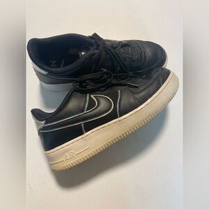 Nike Air Force 1 LV8 Low top Y2K (GS) sneakers black leather youth 7 / woman 8.5